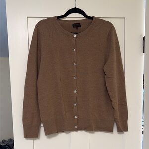 Quince camel cashmere cardigan